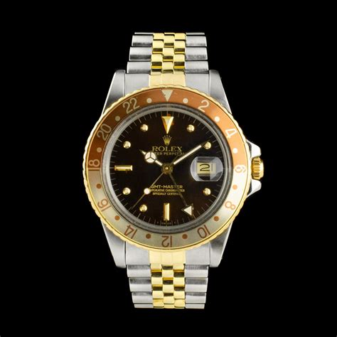 rolex oyster perpetual gmt-master 16753 mens watch|Rolex root beer model 16753.